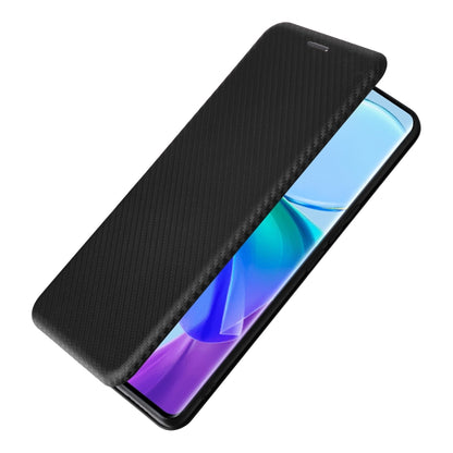 For vivo V29 Lite Carbon Fiber Texture Flip Leather Phone Case(Black) - vivo Cases by buy2fix | Online Shopping UK | buy2fix