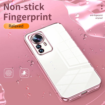 For Xiaomi 12 Pro / 12S Pro Transparent Plating Fine Hole Phone Case(Transparent) - Xiaomi Cases by buy2fix | Online Shopping UK | buy2fix