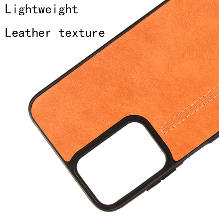 For Motorola Moto G Play 4G 2024 Cow Pattern Sewing Back Cover Phone Case(Orange) - Motorola Cases by buy2fix | Online Shopping UK | buy2fix