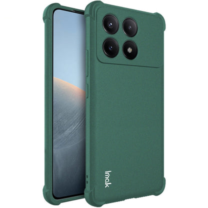 For Xiaomi Poco X6 Pro 5G/Redmi K70E 5G imak Shockproof Airbag TPU Phone Case(Matte Green) - K70E Cases by imak | Online Shopping UK | buy2fix