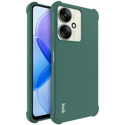 For Xiaomi Redmi 13C 5G/13R 5G imak Shockproof Airbag TPU Phone Case(Matte Green) - 13C Cases by imak | Online Shopping UK | buy2fix