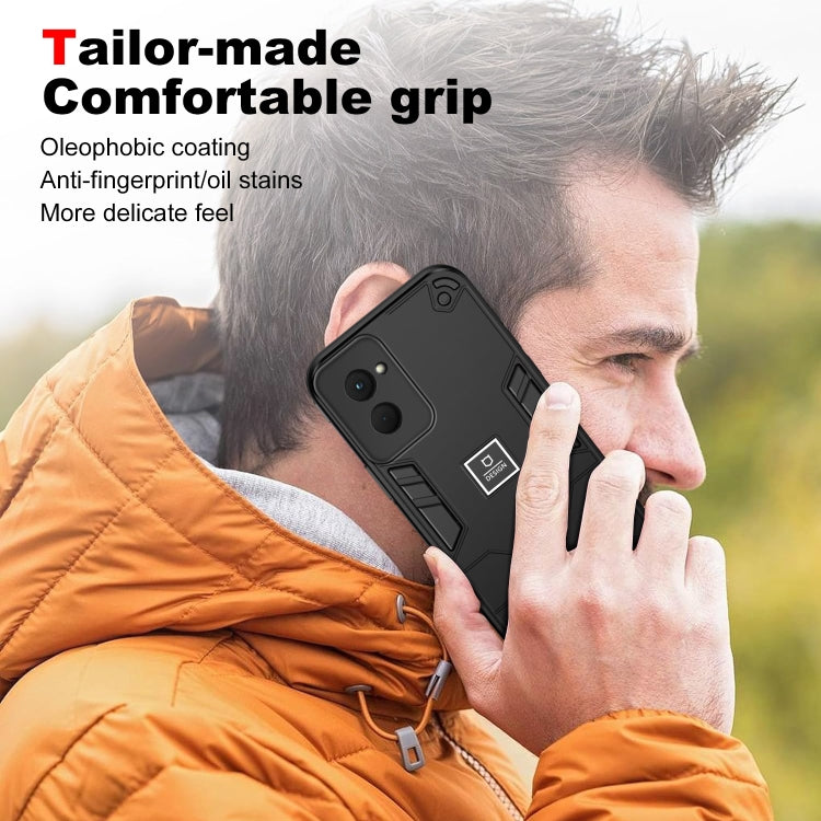 For Motorola Moto G Power 2024 2 in 1 Shockproof Phone Case(Black) - Motorola Cases by buy2fix | Online Shopping UK | buy2fix