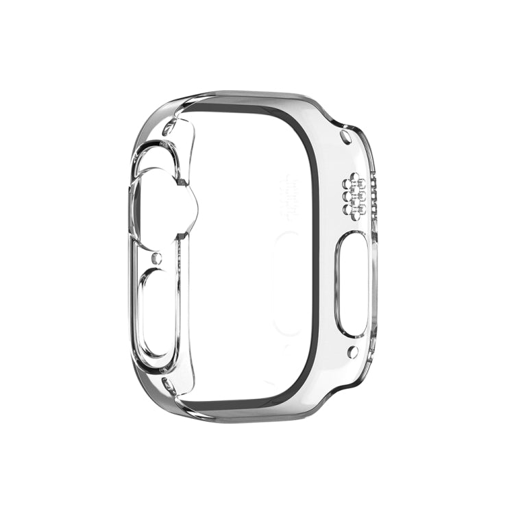 For Apple Watch Ultra 2 / Ultra 49mm Painting PC Hybrid Tempered Film Integrated Watch Case(Transparent) - Watch Cases by buy2fix | Online Shopping UK | buy2fix