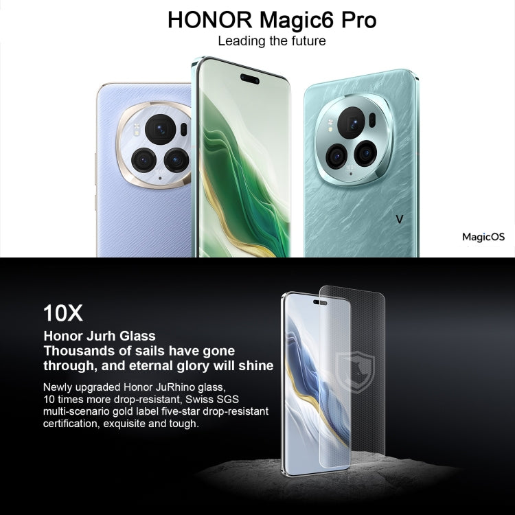 Honor Magic6 Pro, 16GB+512GB ,  6.8 inch Magic OS 8.0 Snapdragon 8 Gen 3 Octa Core up to 3.3GHz, Network: 5G, OTG, NFC, Support Google Play(Purple) - Honor by Huawei | Online Shopping UK | buy2fix