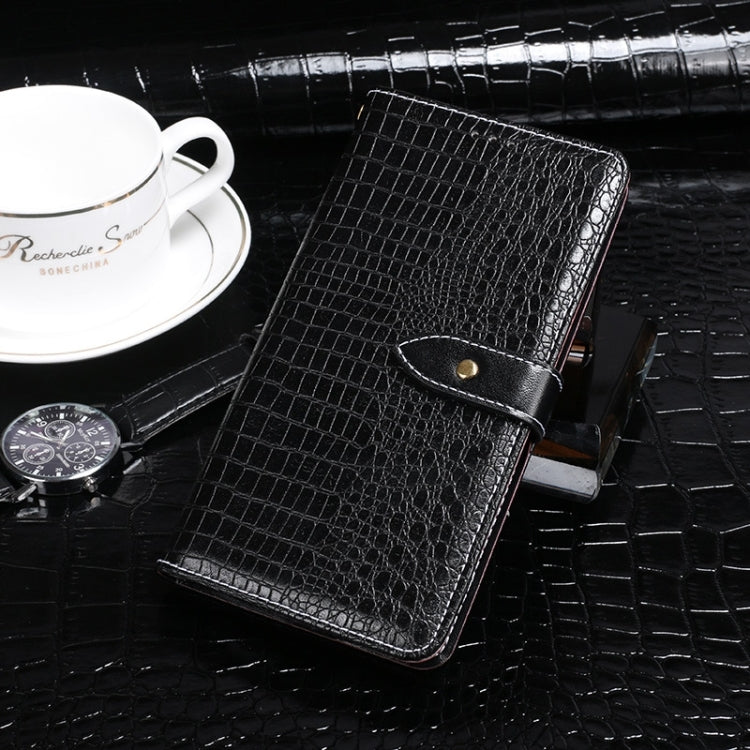 For CAT S75 idewei Crocodile Texture Leather Phone Case(Black) - More Brand by idewei | Online Shopping UK | buy2fix