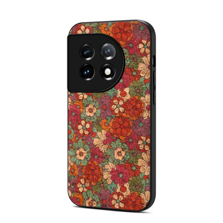 For OnePlus 11 Four Seasons Flower Language Series TPU Phone Case(Summer Red) - OnePlus Cases by buy2fix | Online Shopping UK | buy2fix