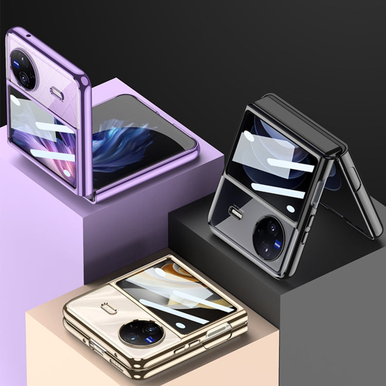 For vivo X Flip GKK Integrated Electroplating Full Coverage Phone Case(Purple) - vivo Cases by GKK | Online Shopping UK | buy2fix