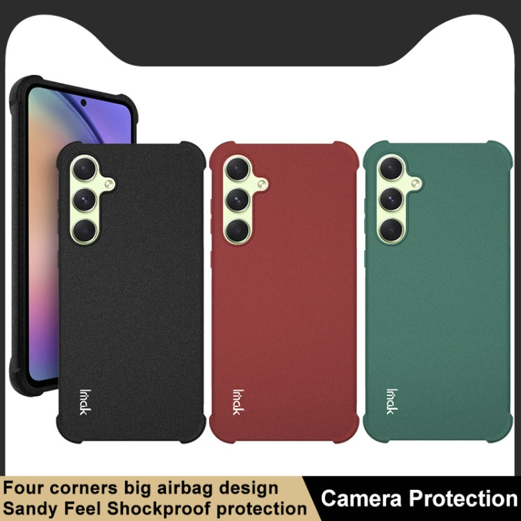 For Samsung Galaxy A55 5G imak Shockproof Airbag TPU Phone Case(Matte Green) - Galaxy Phone Cases by imak | Online Shopping UK | buy2fix