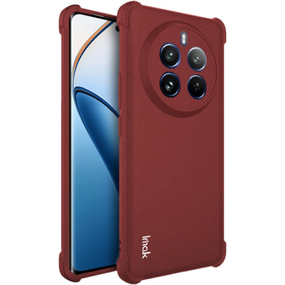 For Realme 12 Pro / 12 Pro+ 5G imak Shockproof Airbag TPU Phone Case(Matte Red) - Realme Cases by imak | Online Shopping UK | buy2fix