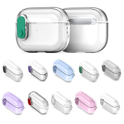 For AirPods Pro DUX DUCIS PECL Series Split Transparent Earphone Case with Hook(Blue) - For AirPods Pro by DUX DUCIS | Online Shopping UK | buy2fix