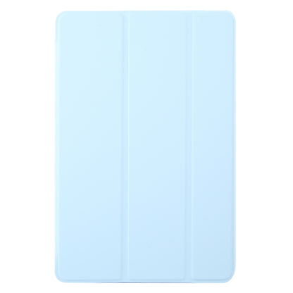 For Lenovo Tab M11/ Xiaoxin Pad 11 2024 Tri-fold Silicone Leather Tablet Case(Ice Blue) - Lenovo by buy2fix | Online Shopping UK | buy2fix