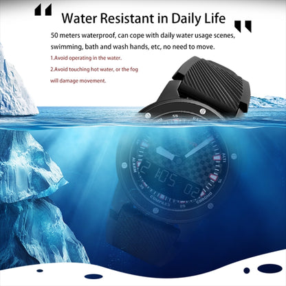 SPOVAN Gemini Outdoor Mountaineering Altitude Barometric Waterproof Sports Watch(Black White) - Smart Watches by SPOVAN | Online Shopping UK | buy2fix