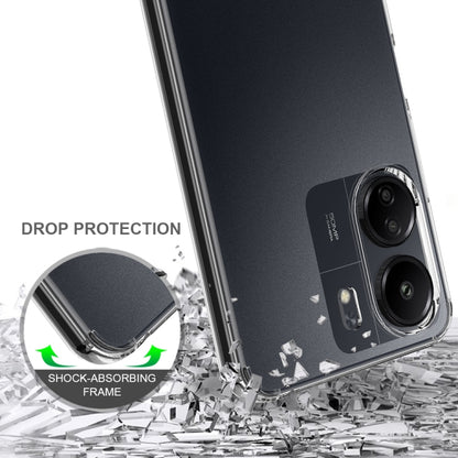 For Xiaomi Redmi 13C 4G Scratchproof Acrylic TPU Phone Case(Transparent) - 13C Cases by buy2fix | Online Shopping UK | buy2fix