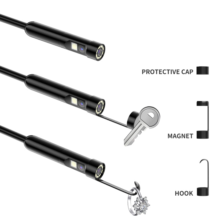 AN112 8mm Double Lenses HD Industry Endoscope Support Mobile Phone Direct Connection, Length:3.5m Soft Tube -  by buy2fix | Online Shopping UK | buy2fix