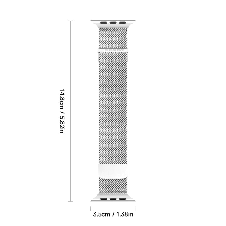 For Apple Watch Series 8 41mm DUX DUCIS Milanese Pro Series Stainless Steel Watch Band(Silver) - Watch Bands by DUX DUCIS | Online Shopping UK | buy2fix