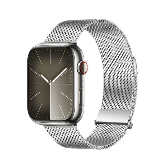 For Apple Watch Series 6 40mm DUX DUCIS Milanese Pro Series Stainless Steel Watch Band(Silver) - Watch Bands by DUX DUCIS | Online Shopping UK | buy2fix