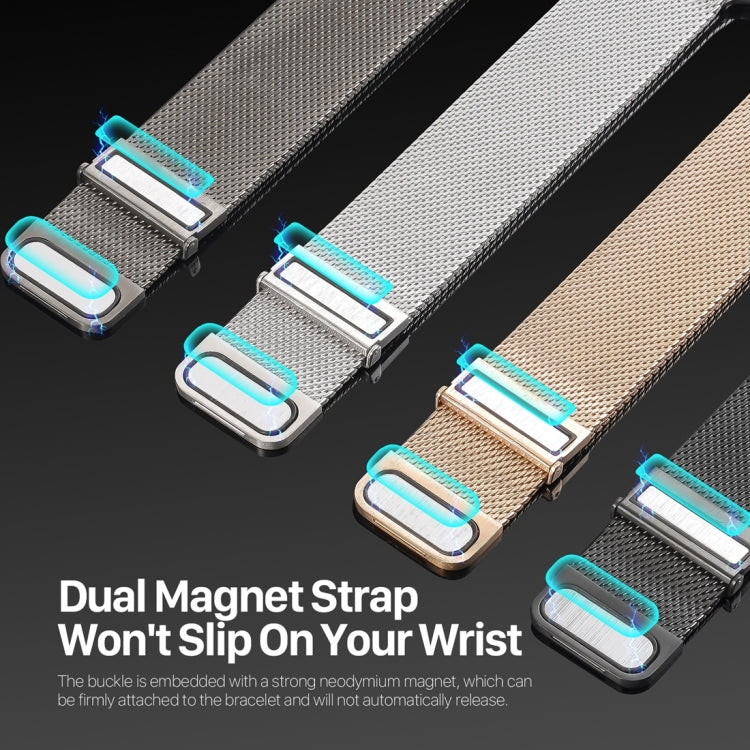 For Apple Watch Series 5 40mm DUX DUCIS Milanese Pro Series Stainless Steel Watch Band(Silver) - Watch Bands by DUX DUCIS | Online Shopping UK | buy2fix