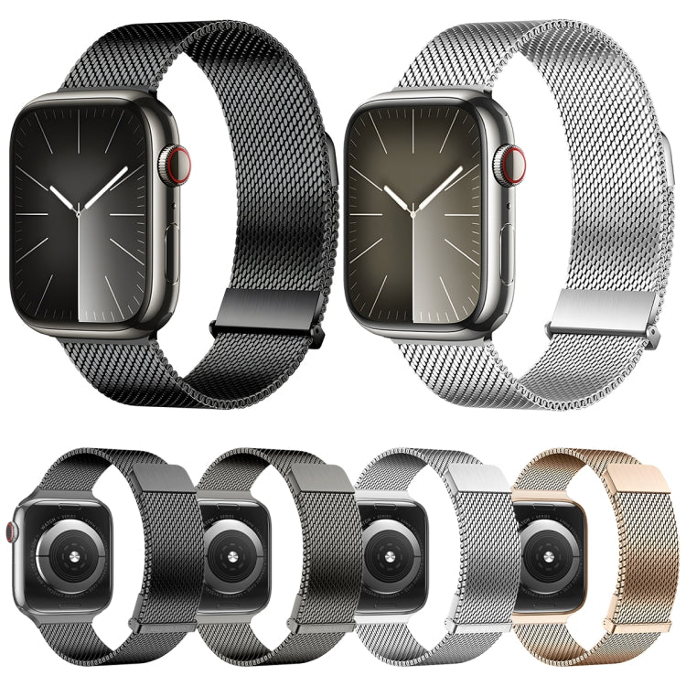 For Apple Watch Series 5 40mm DUX DUCIS Milanese Pro Series Stainless Steel Watch Band(Silver) - Watch Bands by DUX DUCIS | Online Shopping UK | buy2fix