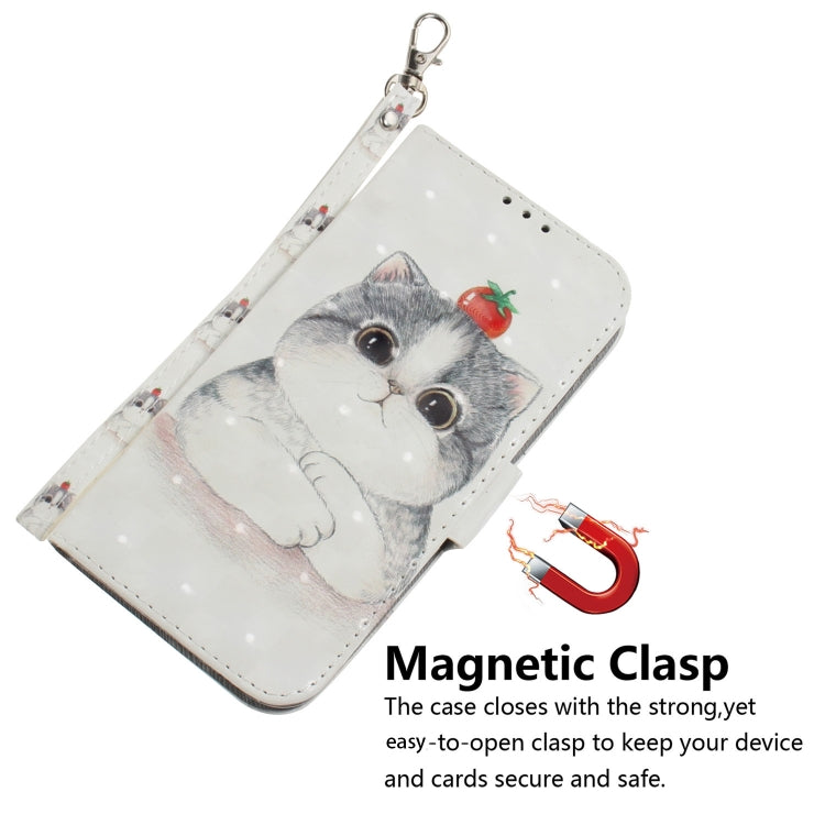 For Google Pixel 9 3D Colored Horizontal Flip Leather Phone Case(Cute Cat) - Google Cases by buy2fix | Online Shopping UK | buy2fix