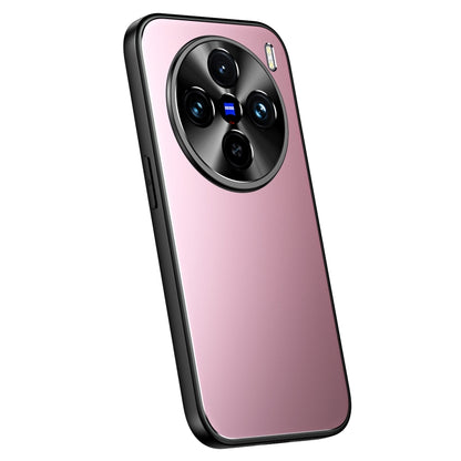 For vivo X100 / X100 Pro R-JUST RJ-61 Electroplating Frosted TPU + PC Phone Case(Pink) - X100 Cases by R-JUST | Online Shopping UK | buy2fix