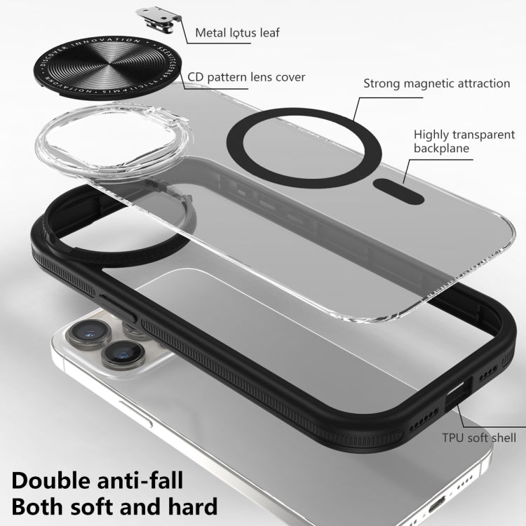 For iPhone 11 Round Camshield MagSafe TPU Hybrid PC Phone Case(Grey) - iPhone 11 Cases by buy2fix | Online Shopping UK | buy2fix