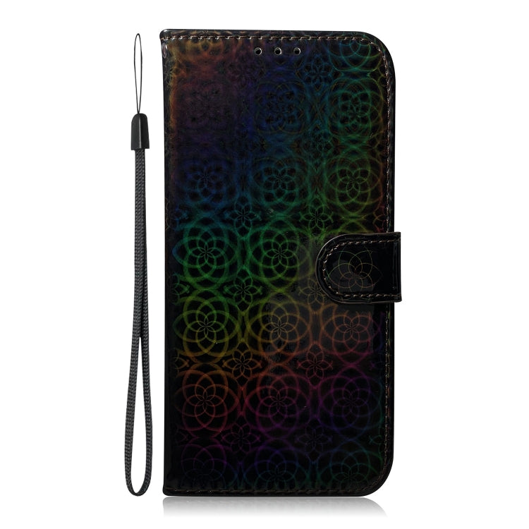 For Google Pixel 9 Pro Colorful Magnetic Buckle Leather Phone Case(Black) - Google Cases by buy2fix | Online Shopping UK | buy2fix