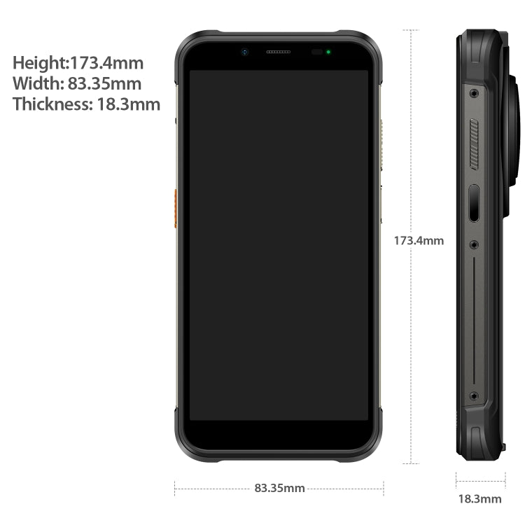 Ulefone Power Armor 16S Rugged Phone, 8GB+128GB, 9600mAh Battery, Side Fingerprint, 5.93 inch Android 13 Unisoc T616 Octa Core up to 2.0GHz, Network: 4G, NFC, OTG(Black) - Ulefone by Ulefone | Online Shopping UK | buy2fix