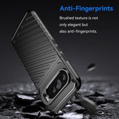 For Google Pixel 9 Pro 5G Thunderbolt Shockproof TPU Phone Case(Black) - Google Cases by buy2fix | Online Shopping UK | buy2fix