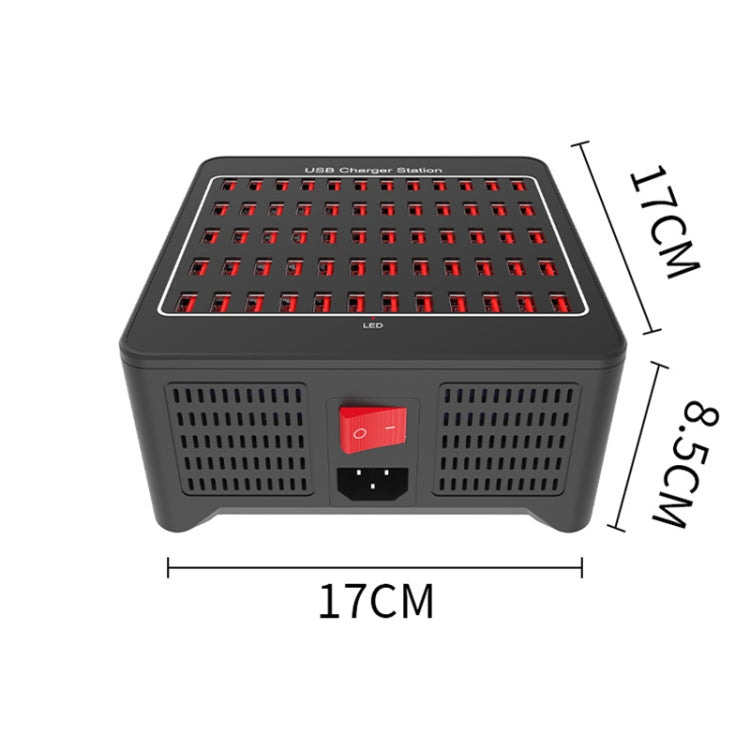 YFY-A78 300W 60 Ports USB Smart Charging Station(US Plug) - Multifunction Charger by buy2fix | Online Shopping UK | buy2fix