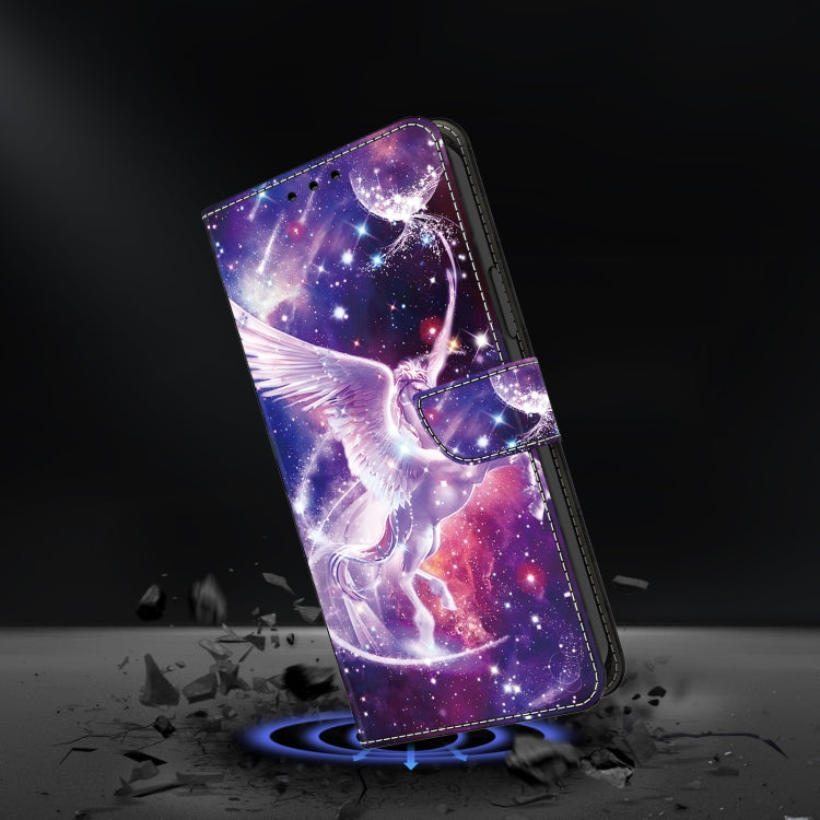 For Google Pixel 9 Crystal Painted Leather Phone case(Unicorn) - Google Cases by buy2fix | Online Shopping UK | buy2fix