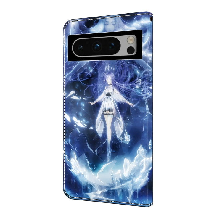 For Google Pixel 9 Pro Crystal Painted Leather Phone case(Magic Fairy) - Google Cases by buy2fix | Online Shopping UK | buy2fix