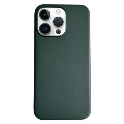 For iPhone 12 Pro Pure Color Leather Magsafe Magnetic Phone Case(Dark Green) - iPhone 12 / 12 Pro Cases by buy2fix | Online Shopping UK | buy2fix