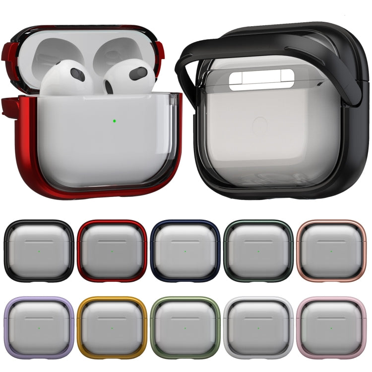 For AirPods 3 TPU Hybrid PC Case with Holder(Purple) - For AirPods 3 by buy2fix | Online Shopping UK | buy2fix