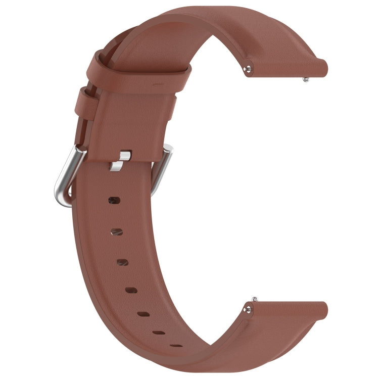 For CMF Watch Pro D395 22mm Round Tail Genuine Leather Watch Band(Brown) - Watch Bands by buy2fix | Online Shopping UK | buy2fix