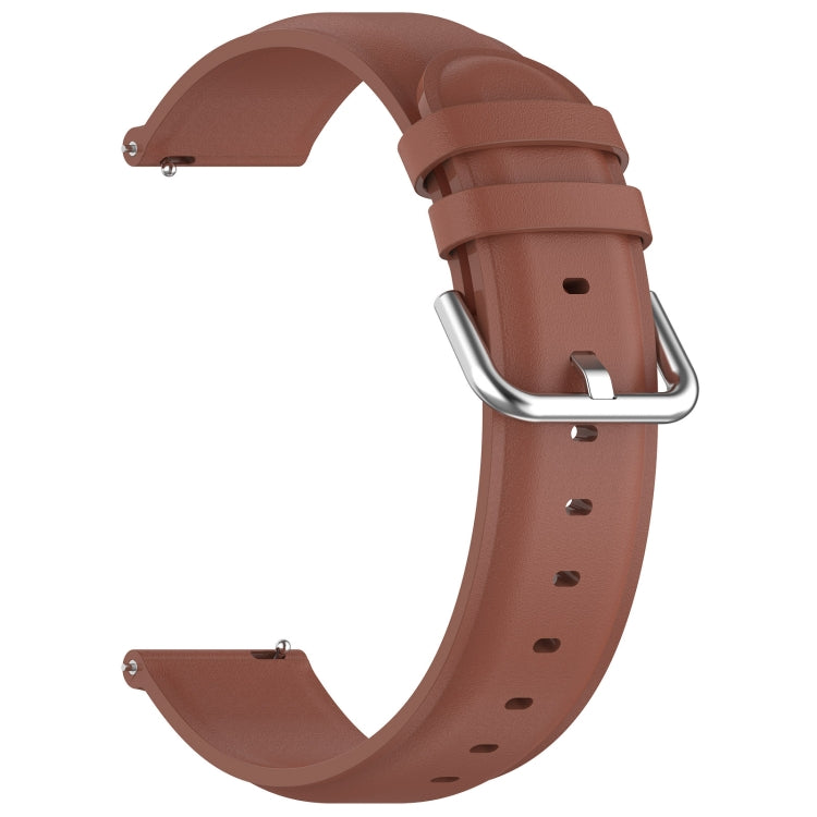 For CMF Watch Pro D395 22mm Round Tail Genuine Leather Watch Band(Brown) - Watch Bands by buy2fix | Online Shopping UK | buy2fix