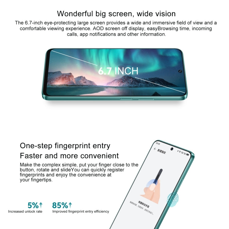 Hi Enjoy 70 Pro 5G, 8GB+256GB, Side Fingerprint Identification, 6.7 inch HarmonyOS 4.0 Dimensity 700 Octa Core 2.2GHz, Network: 5G, OTG, Not Support Google Play(White) - Huawei Mate & P by Huawei | Online Shopping UK | buy2fix