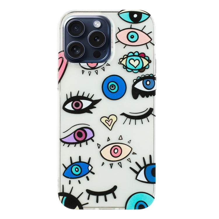 For iPhone 16 Pro Max Colorful Painting Pattern TPU Phone Case(Eye Monster) - iPhone 16 Pro Max Cases by buy2fix | Online Shopping UK | buy2fix