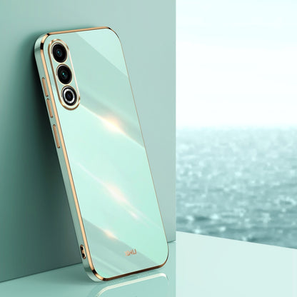 For Meizu 20 5G XINLI Straight Edge 6D Electroplate TPU Phone Case(Mint Green) - Meizu by XINLI | Online Shopping UK | buy2fix