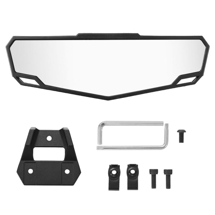 For Polaris RZR Pro XP / XP 4 2020-2023 2883763 UTV Convex Center Rear View Mirror(Black) - Side Mirrors by buy2fix | Online Shopping UK | buy2fix