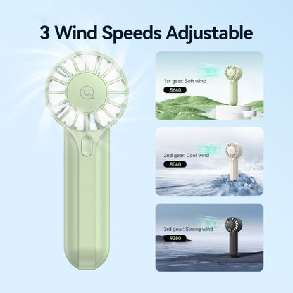 USAMS ZB288 Portable Type-C Rechargeable High Speed Handheld Mini Fan(Green) - Electric Fans by USAMS | Online Shopping UK | buy2fix