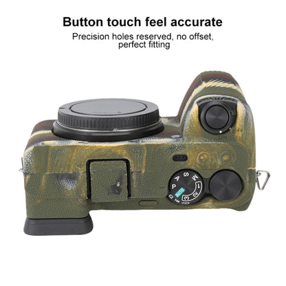 For Sony ILCE-6700 / A6700 Litchi Texture Soft Silicone Protective Case(Camouflage) - Protective Case by buy2fix | Online Shopping UK | buy2fix