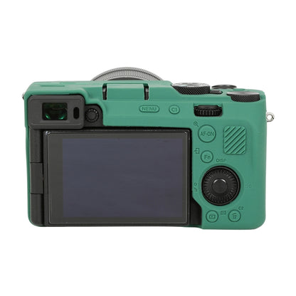 For Sony ILCE-7CM2 / A7C II / A7CR Glossy Soft Silicone Protective Case(Green) - Protective Case by buy2fix | Online Shopping UK | buy2fix