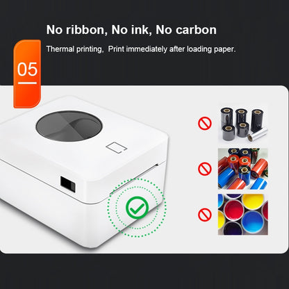 ZJ-9250 100x150mm USB Thermal Label Printer, Plug:AU Plug(Black) - Printer by buy2fix | Online Shopping UK | buy2fix