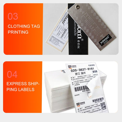 ZJ-9250 100x150mm USB Thermal Label Printer, Plug:EU Plug(Black) - Printer by buy2fix | Online Shopping UK | buy2fix