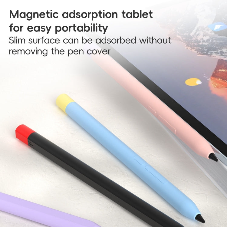 For Xiaomi Focus Pen III Stylus Pen Contrast Color Silicone Protective Case(Black) - Pencil Accessories by buy2fix | Online Shopping UK | buy2fix