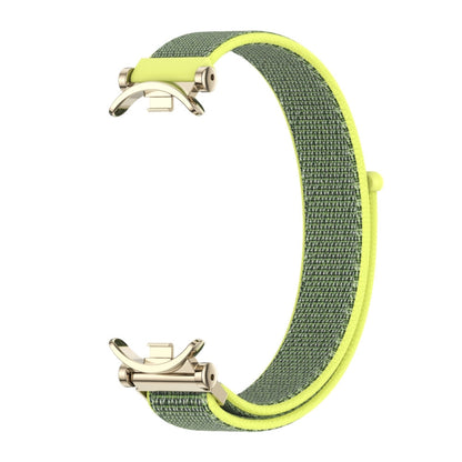 For Xiaomi Mi Band 8 / 9 / 9 NFC Mijobs GT4 Breathable Nylon Loop Watch Band(Bright Yellow Light Gold) - Watch Bands by MIJOBS | Online Shopping UK | buy2fix