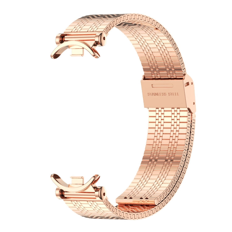 For Xiaomi Mi Band 8 / 9 / 9 NFC Mijobs GT4 Metal Watch Band(Rose Gold) - Watch Bands by MIJOBS | Online Shopping UK | buy2fix