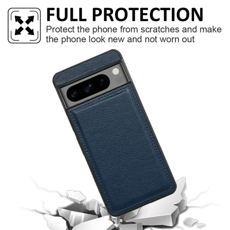 For Google Pixel 9 Pro XL Cowhide Texture Back Cover Phone Case(Royal Blue) - Google Cases by buy2fix | Online Shopping UK | buy2fix