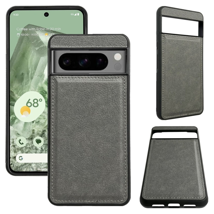 For Google Pixel 9 Pro XL Multifunctional 7-Card Wallet Leather Phone Case(Grey) - Google Cases by buy2fix | Online Shopping UK | buy2fix