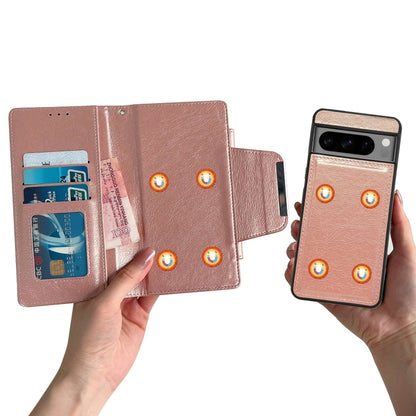 For Google Pixel 9 Pro XL Multifunctional 7-Card Wallet Leather Phone Case(Rose Gold) - Google Cases by buy2fix | Online Shopping UK | buy2fix